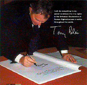 AI_VOLS: Blair UDHR50 pledge